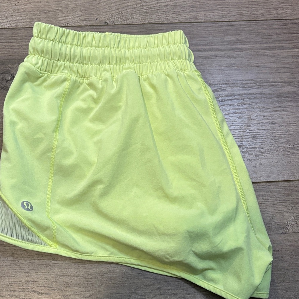 lululemon athletica Women's Neon Yellow Athletic Shorts